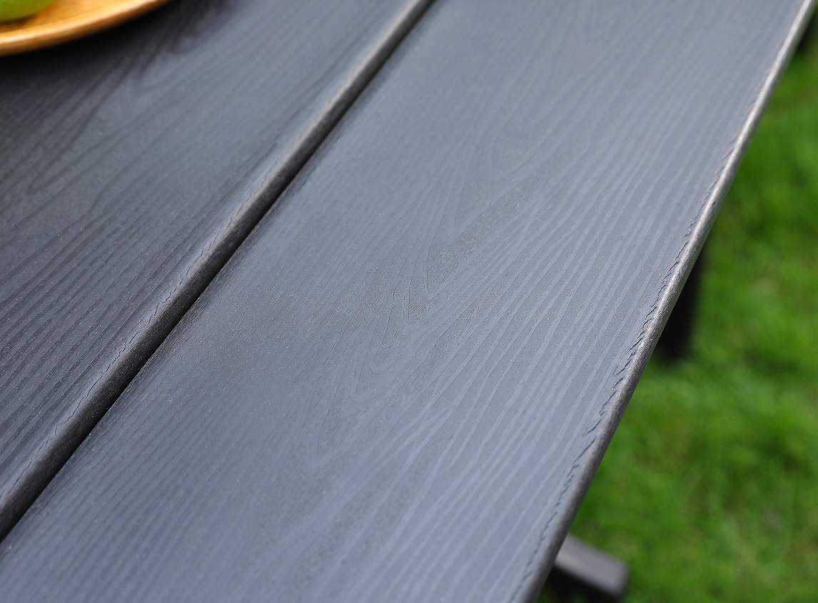 Grijze HDPE rechthoekige buitentafel