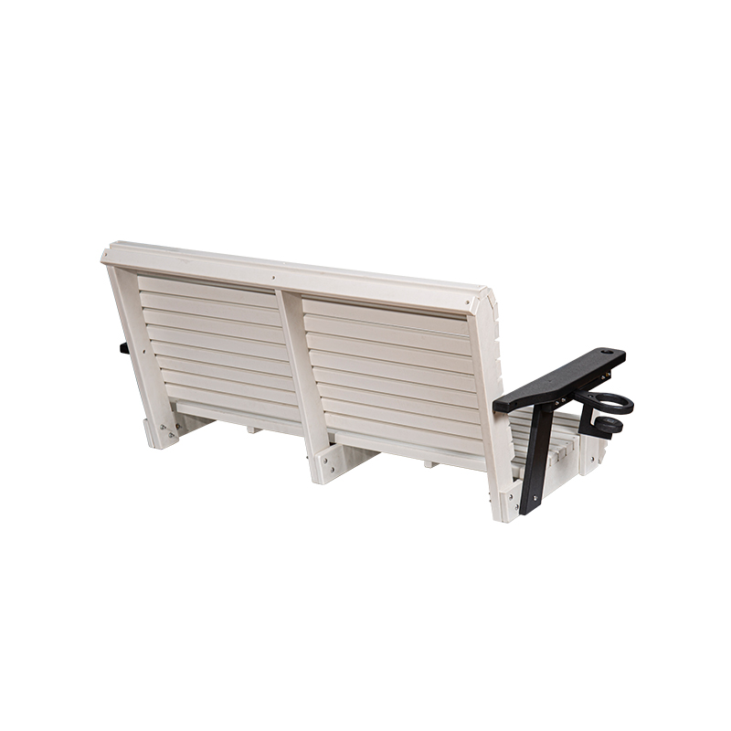 Witte HDPE buitenschommelbank