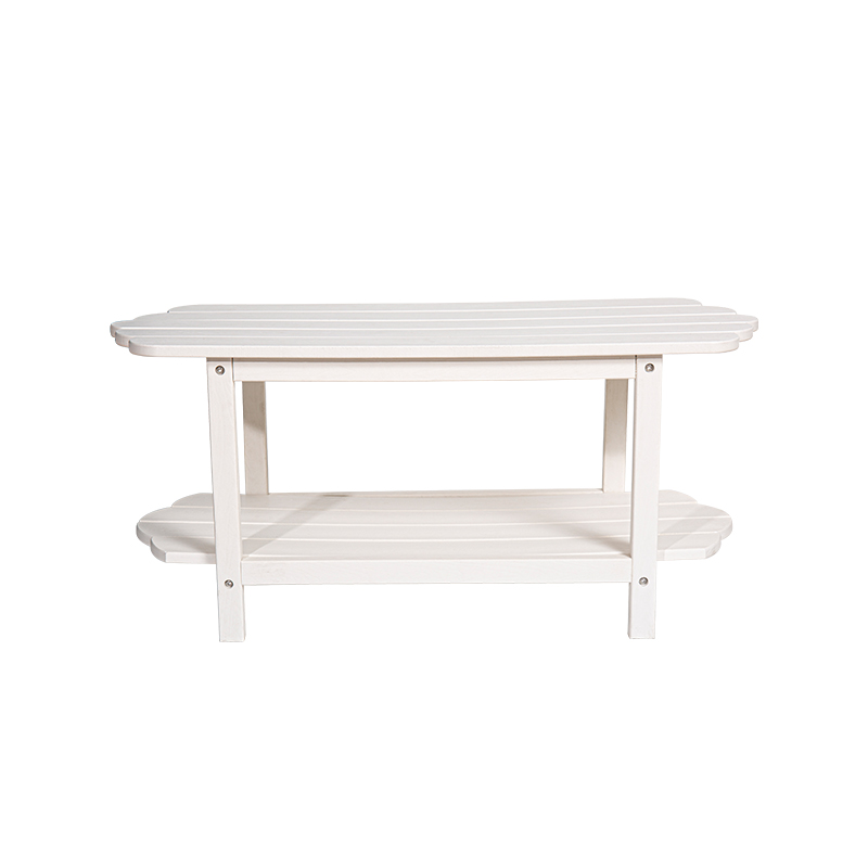 Witte duurzame HDPE lange tafel met 304 roestvrijstalen montageschroeven