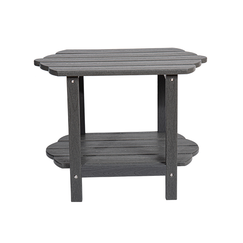 Stevig, duurzaam, modern, minimalistisch salontafel met twee niveaus, HDPE-materiaal