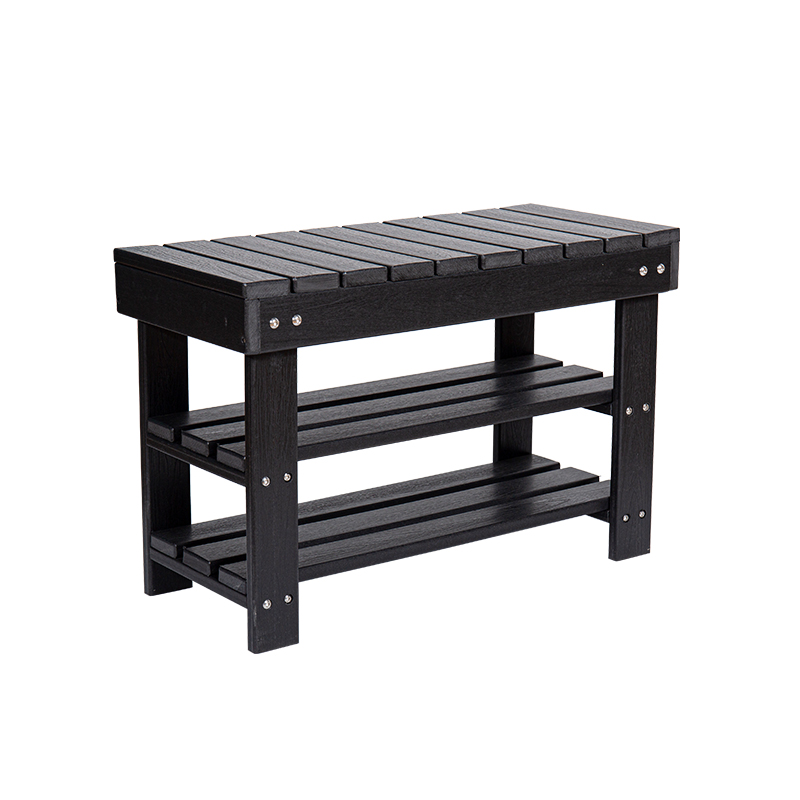 Strakke zwarte HDPE lange tafel met drie niveaus