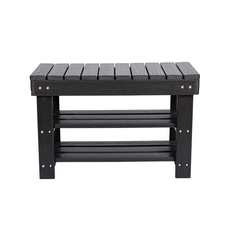 Strakke zwarte HDPE lange tafel met drie niveaus